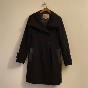 Black Wilfred cashmere and virgin wool coat